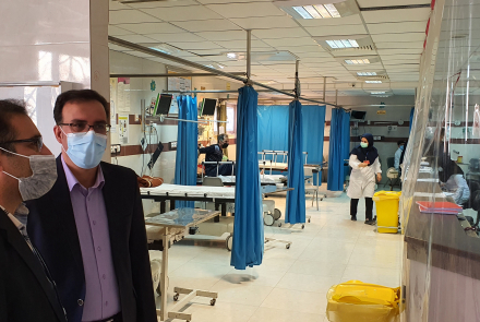 حضور مدیر درمان دانشگاه علوم پزشکی اصفهان   در بیمارستان سید الشهدا (ع) سمیرم 