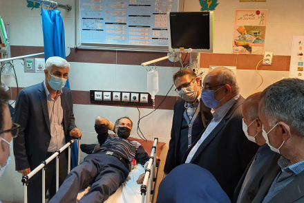 حضور ریاست محترم دانشگاه علوم پزشکی اصفهان 